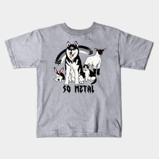 Metal Animals Kids T-Shirt